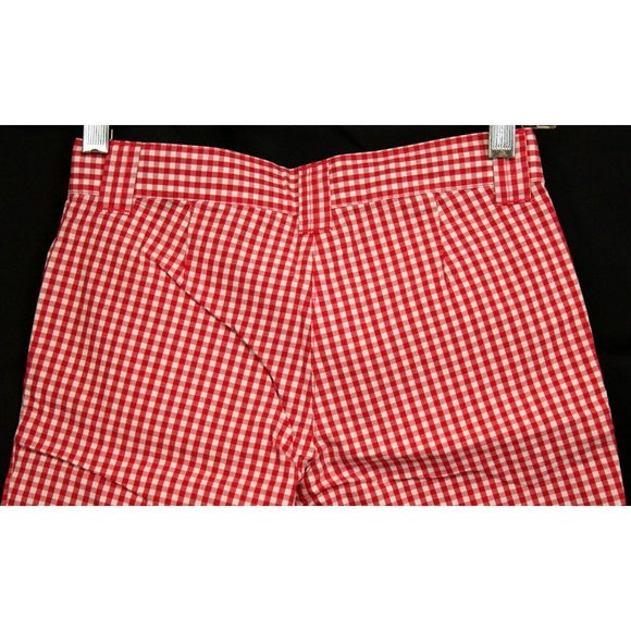 NEW 2007 Gymboree Strawberry Farms Red Gingham Shorts Bermuda Summer sz 8 Walkin - Picture 5 of 6